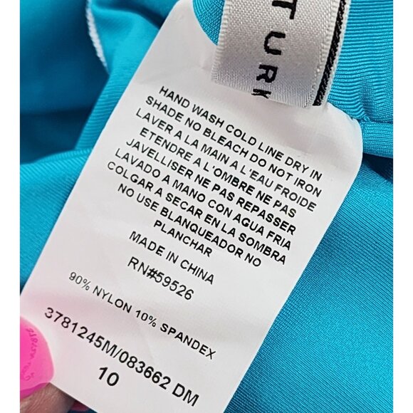 Trina Turk Fontaine Off-Shoulder One-Piece Swimsuit Size 10 NEW MSRP $162 - Picture 6 of 8